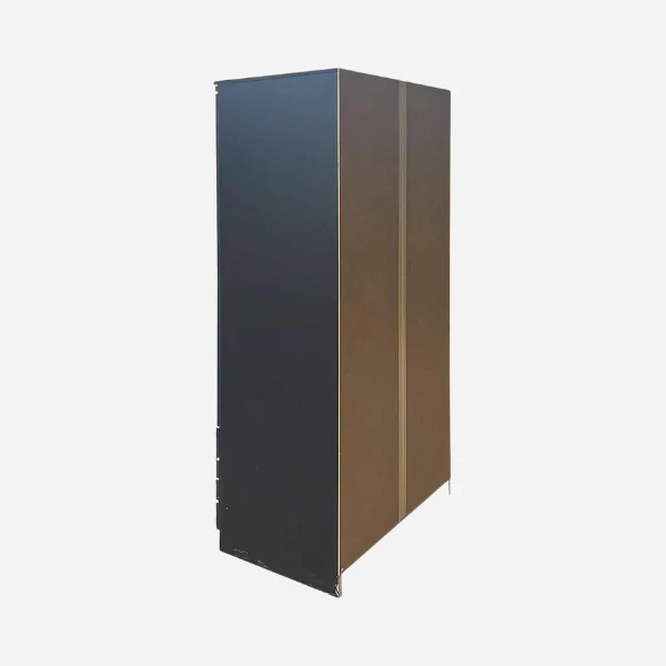 2 Door 2 Drawer Wardrobe Black - Image 4